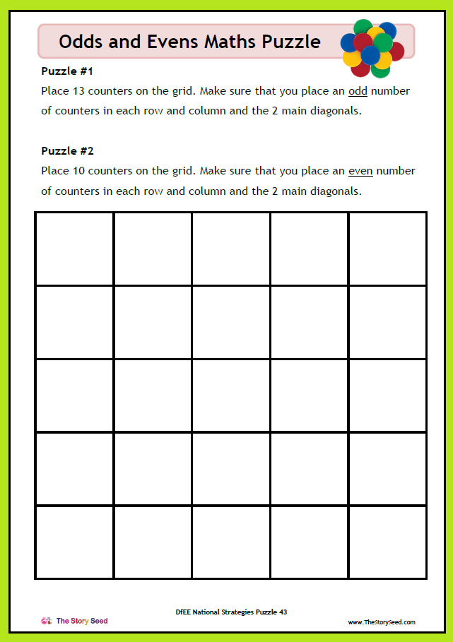 KS2 - Odds and Evens PDF (2 of 2)