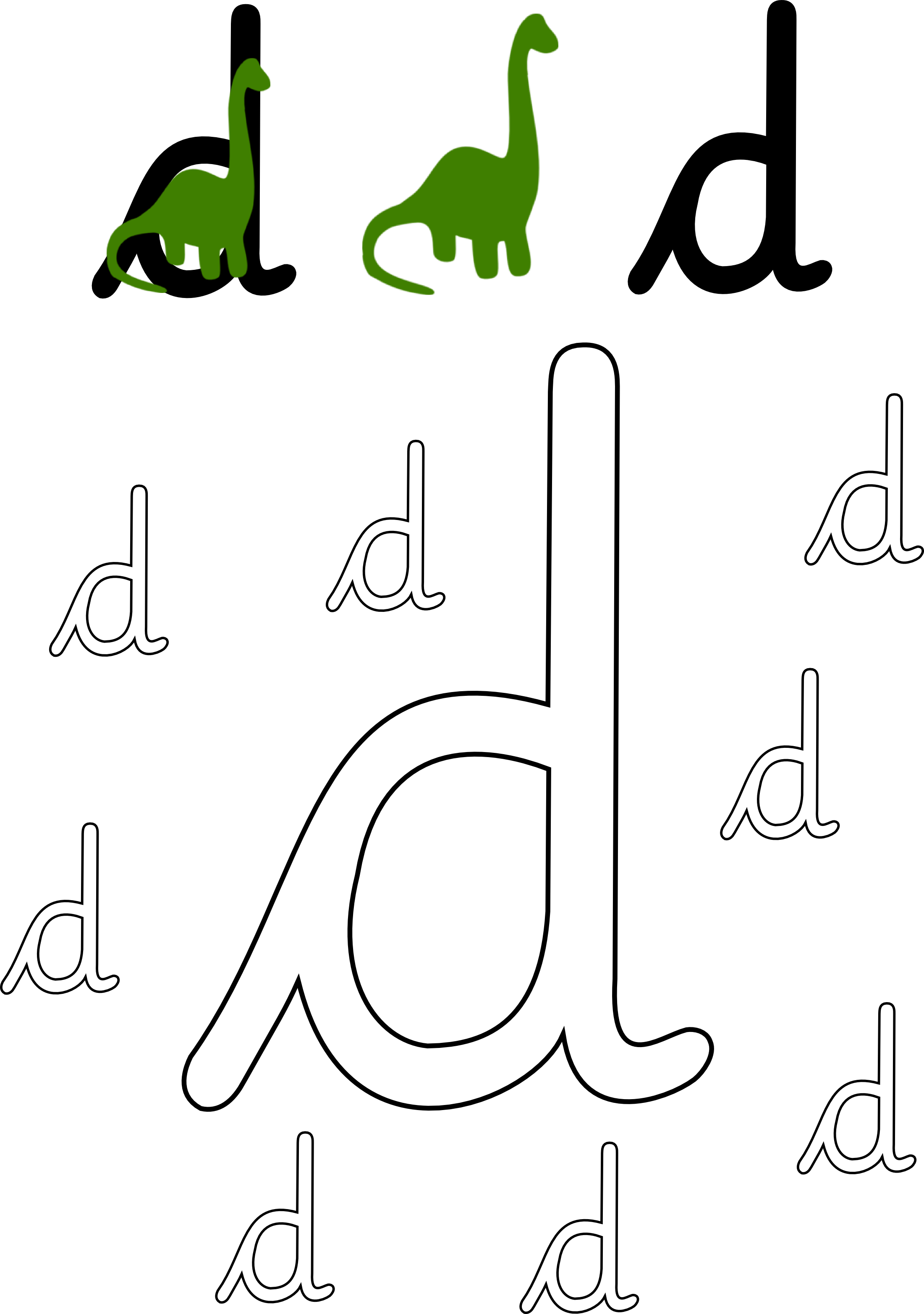 Letter Outlines