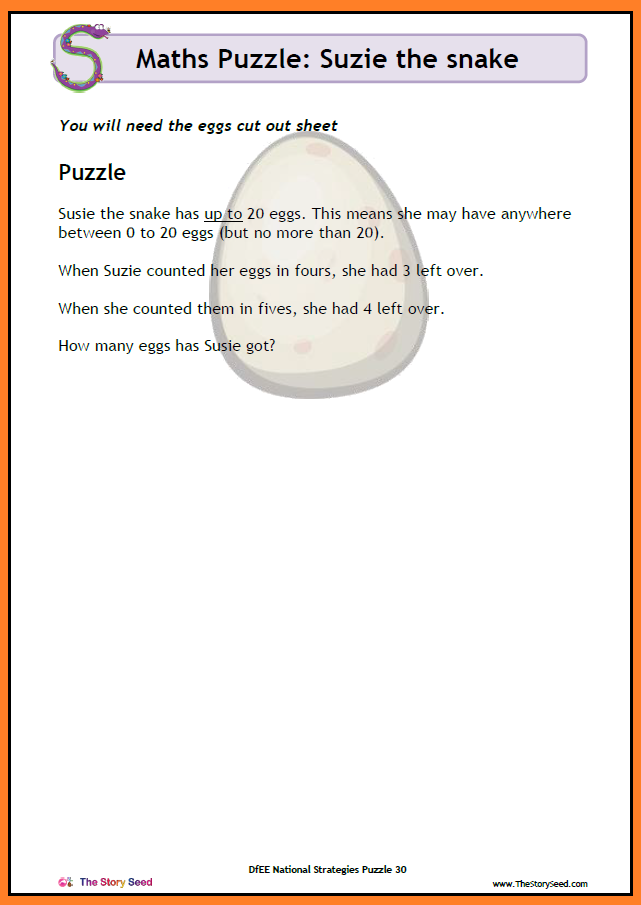 KS2 - Suzie the Snake PDF (2 of 2)