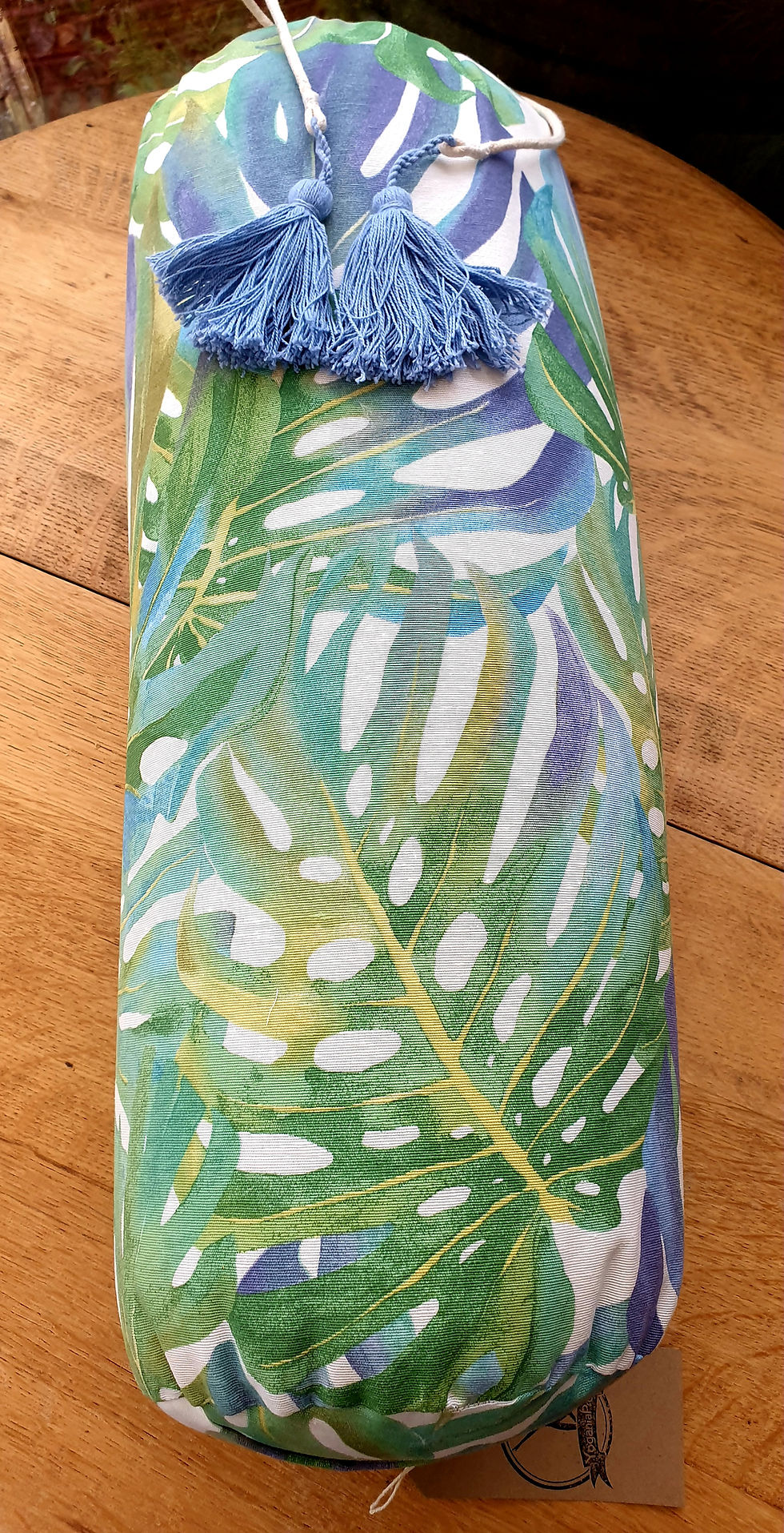 Thumbnail: Big Premium Green Palm 🌴 Leaf 🍃  Yoga bolster