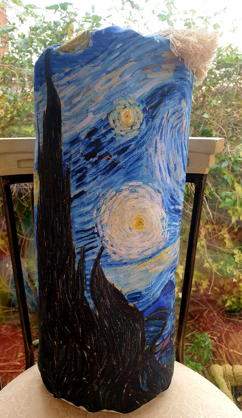 Thumbnail: Premium Yoga bolster 20/50 cm Starry Night 🌃 Van Gogh 