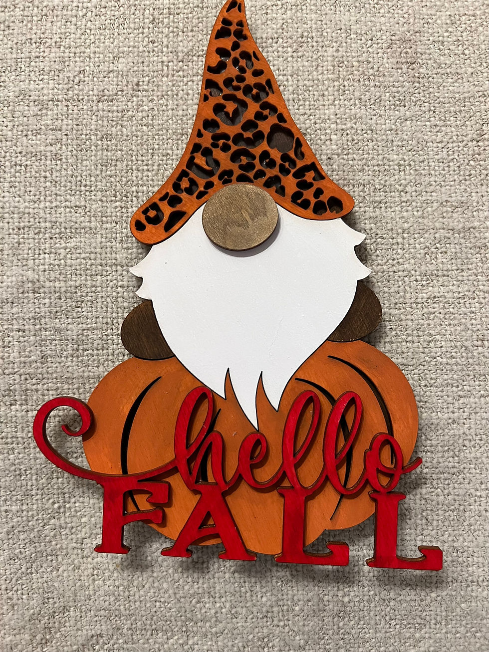 Thumbnail: Wood Crafts-  Hello Fall Gnome