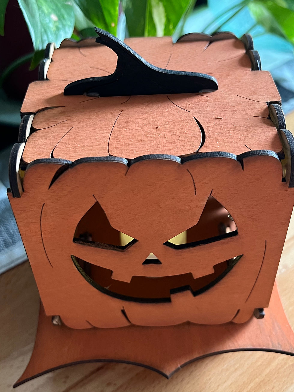 Thumbnail: Wood Crafts-  Tea Light Pumpkin