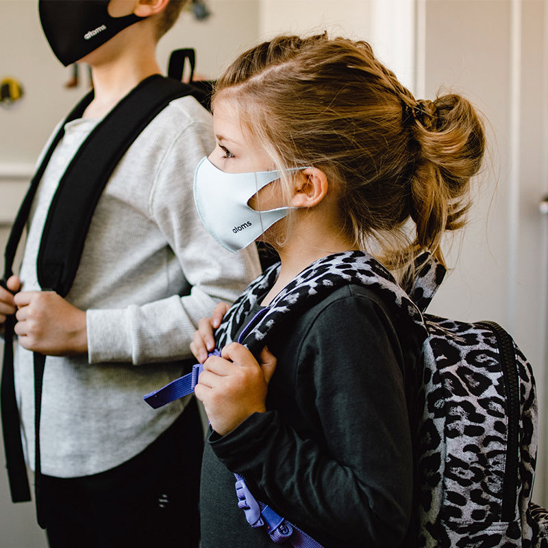 Kid's In Masks due to COVID19 Photo credit K. Sikkema