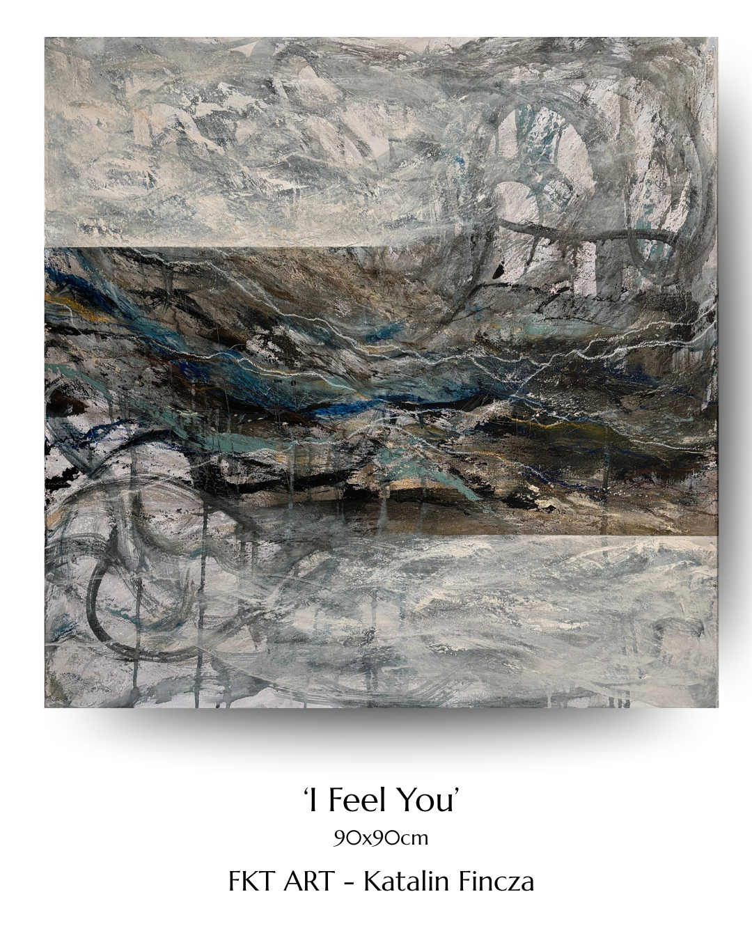 I Feel You, 90x90cm, Acrylic on Canvas, 2025