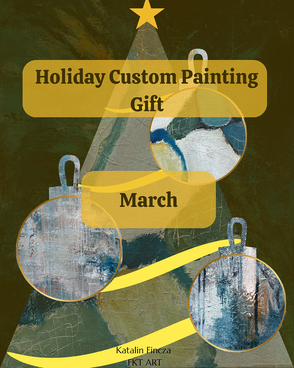 Holiday Custom Painting Gift Card - March