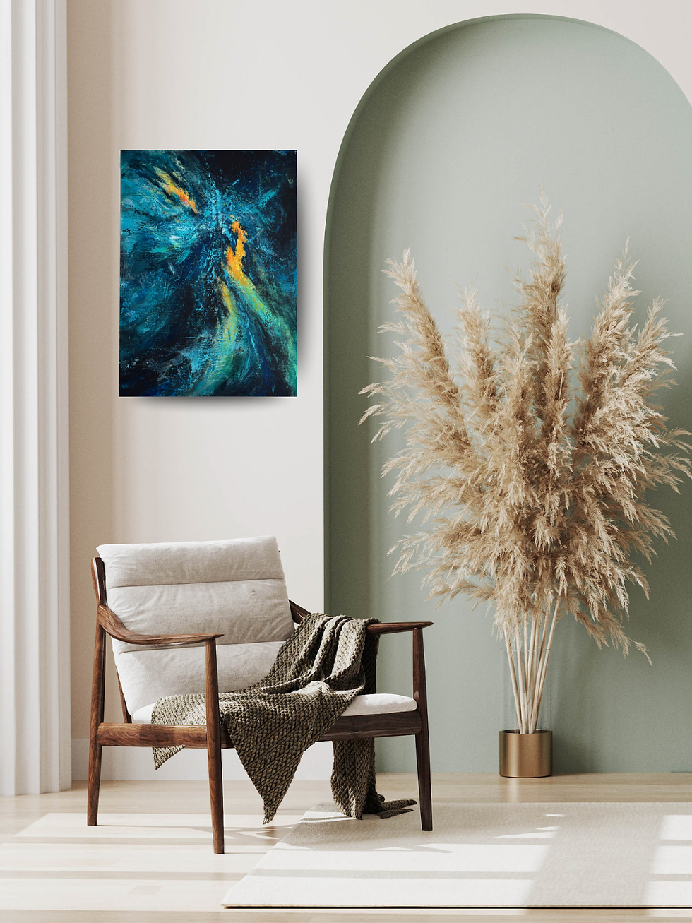 Miniaturbild: Need to Calm Down, 50x70cm, Acrylic on Canvas, 2025 SOLD