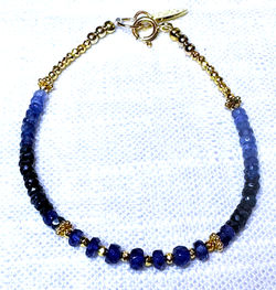 Blue sapphire bracelet