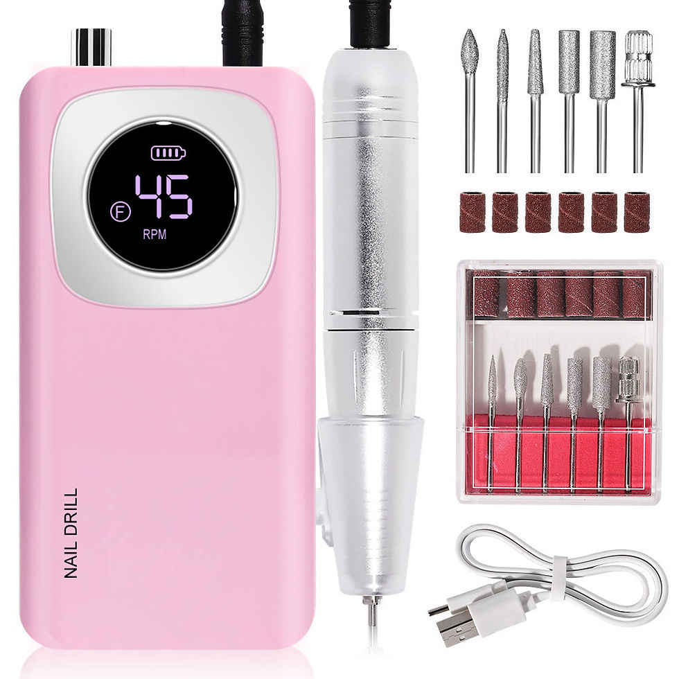Thumbnail: Rechargable E-file Nail Drill Electric Portable Nail File | 45000rpm