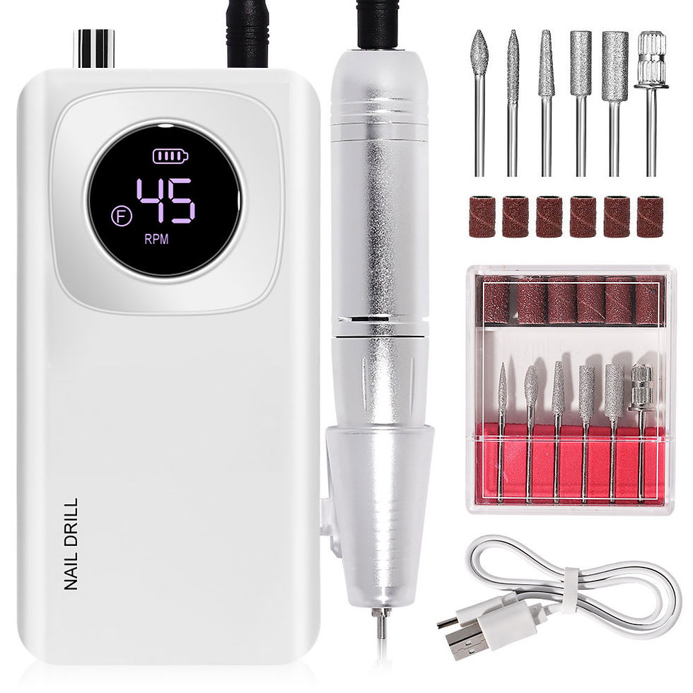 Thumbnail: Rechargable E-file Nail Drill Electric Portable Nail File | 45000rpm