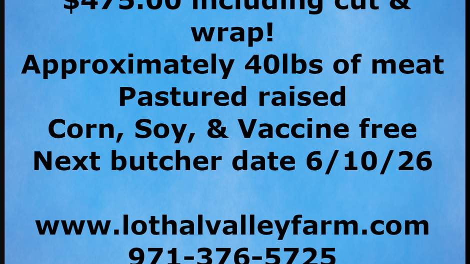 Pork Quarter Packages Now Available For Order!