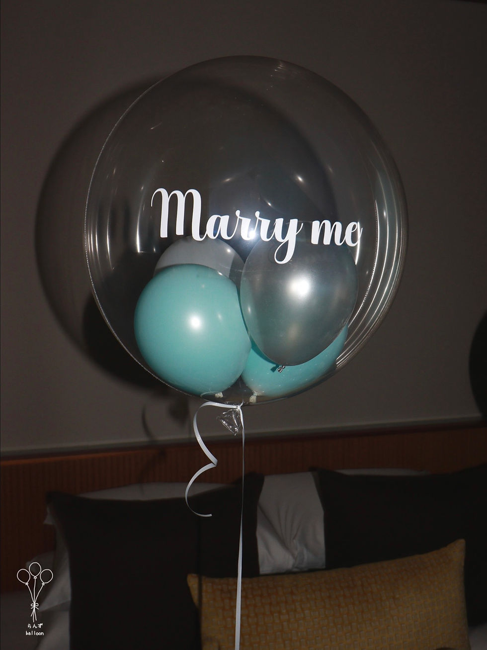 ティファニー Tiffany ティファニーブルー バルーンアート 装飾 デコレーション 飾り付け プロポーズ サプライズ ホテル アオヤマグランドホテル