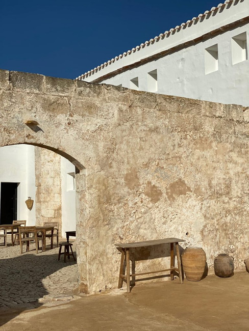 The stone architecture of the Fontenille Torre Vella, a Relais & Châteaux in Menorca