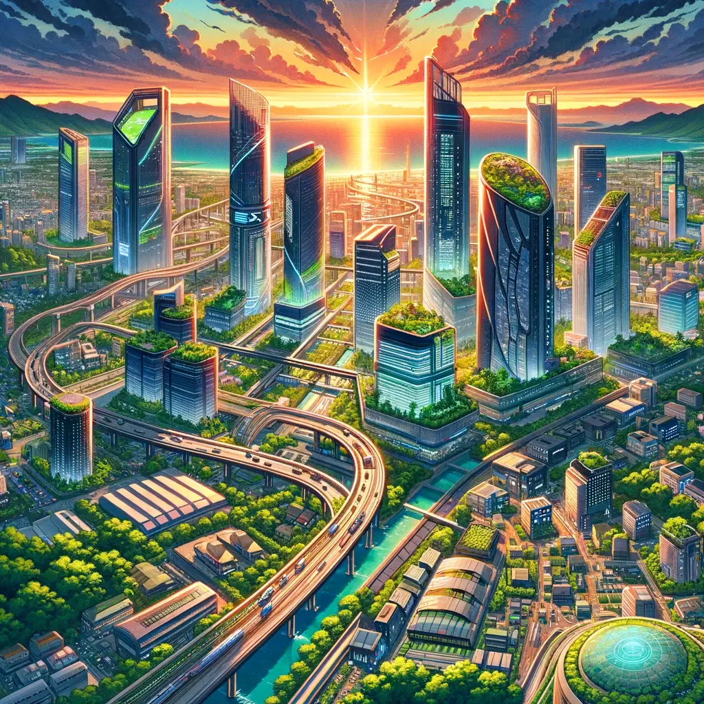 DALL·E 2024-05-14 02.24.20 - Design a card back for an ESG-themed board game in a Japanese