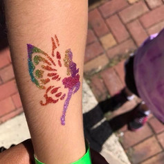 fairy princess glitter tattoo