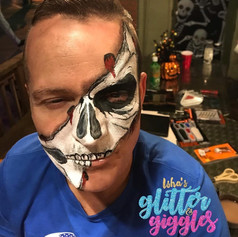 Halloween skull face paint