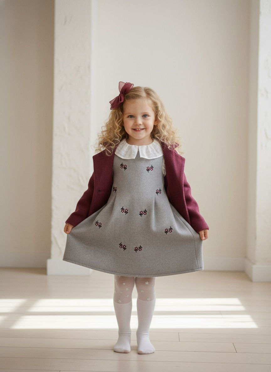 KABAN DETAYLI KAŞKORSE ELBİSE