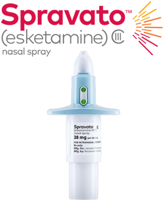 Spravato (esketamine) nasal spray device