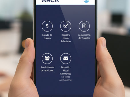 Pantalla inicio ARCA