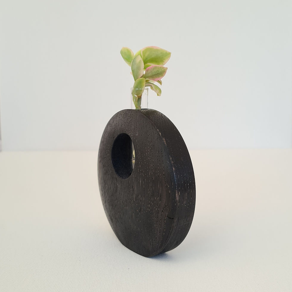 Thumbnail: Ebonized Oak Vase Small 