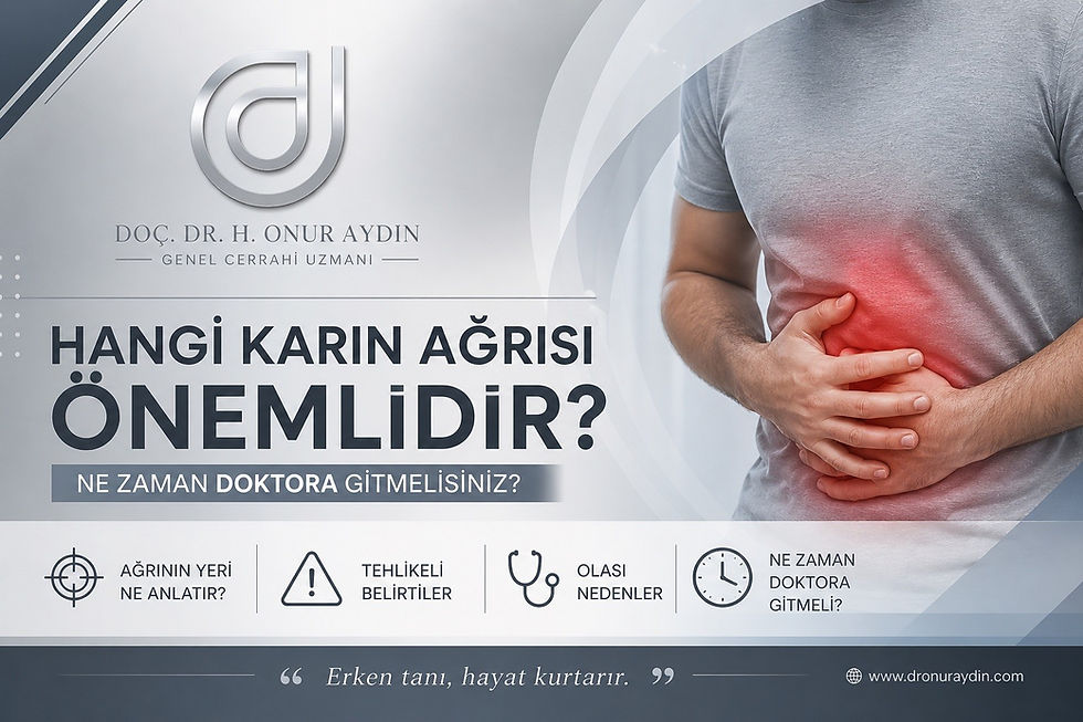 hangi karın ağrısı önemlidir