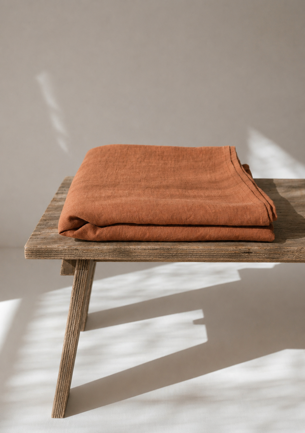 Dela Mara Linen Flat Sheet in Clay