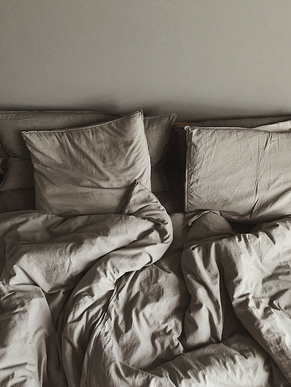 Thumbnail: Diana Linen Cotton Smoke Gray Duvet Set