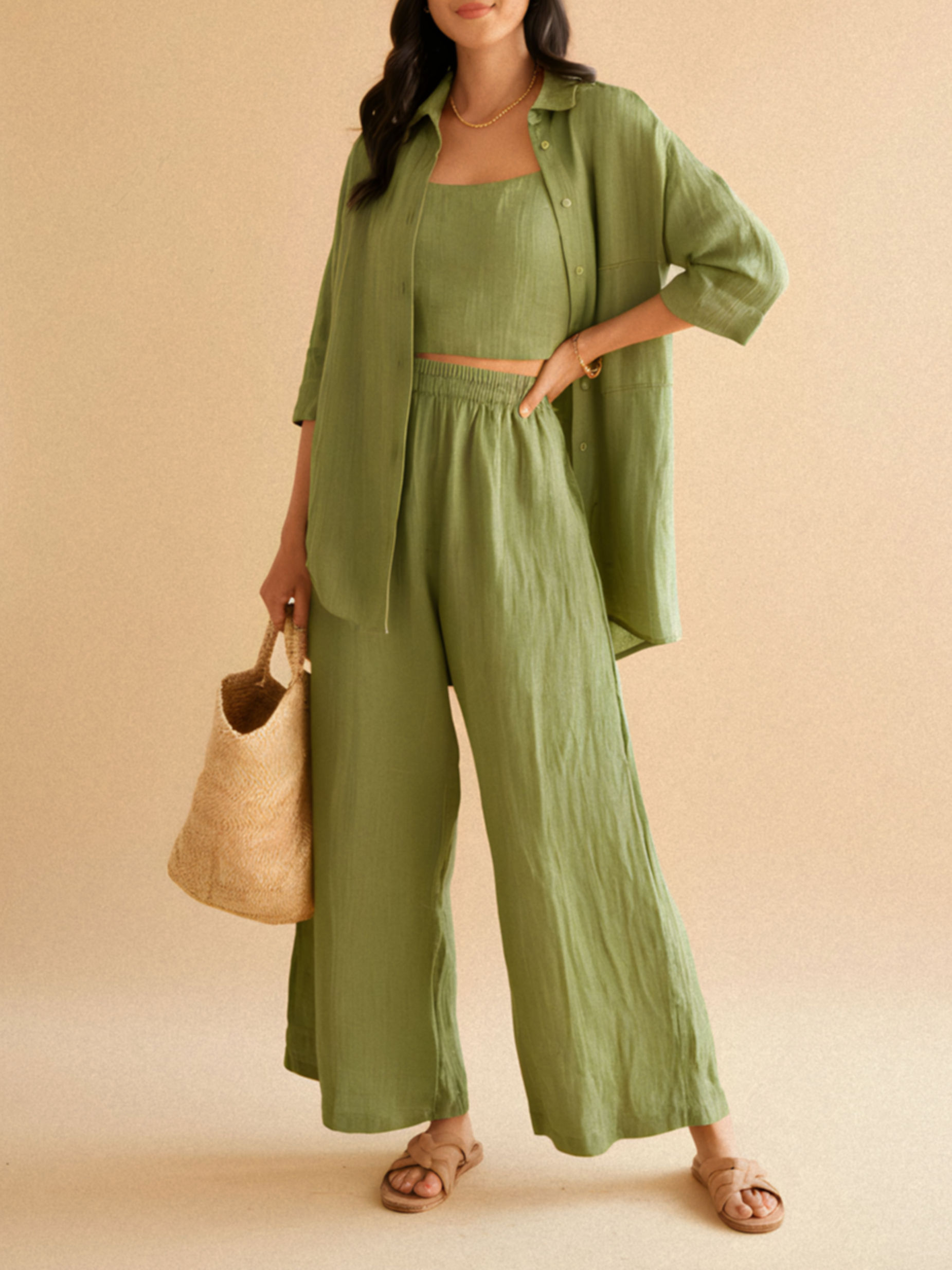 Moss Breeze Three-Piece Lounge Set