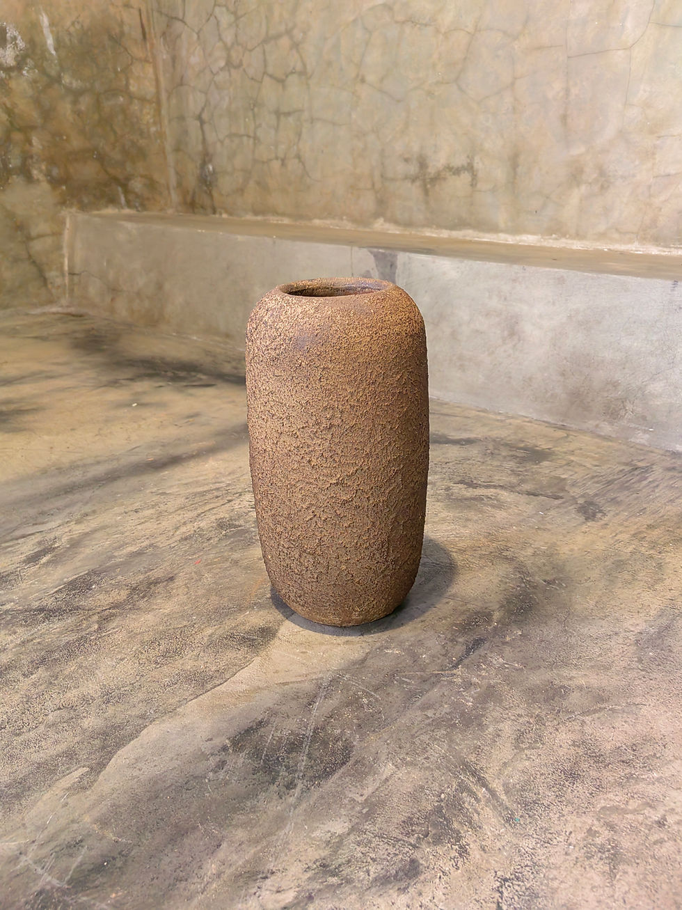 Thumbnail: Vola Vintage Textured Stone Gray Jar