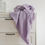 Thumbnail: Gauze Lilac Fringe Throw Blanket  – 4 Layer
