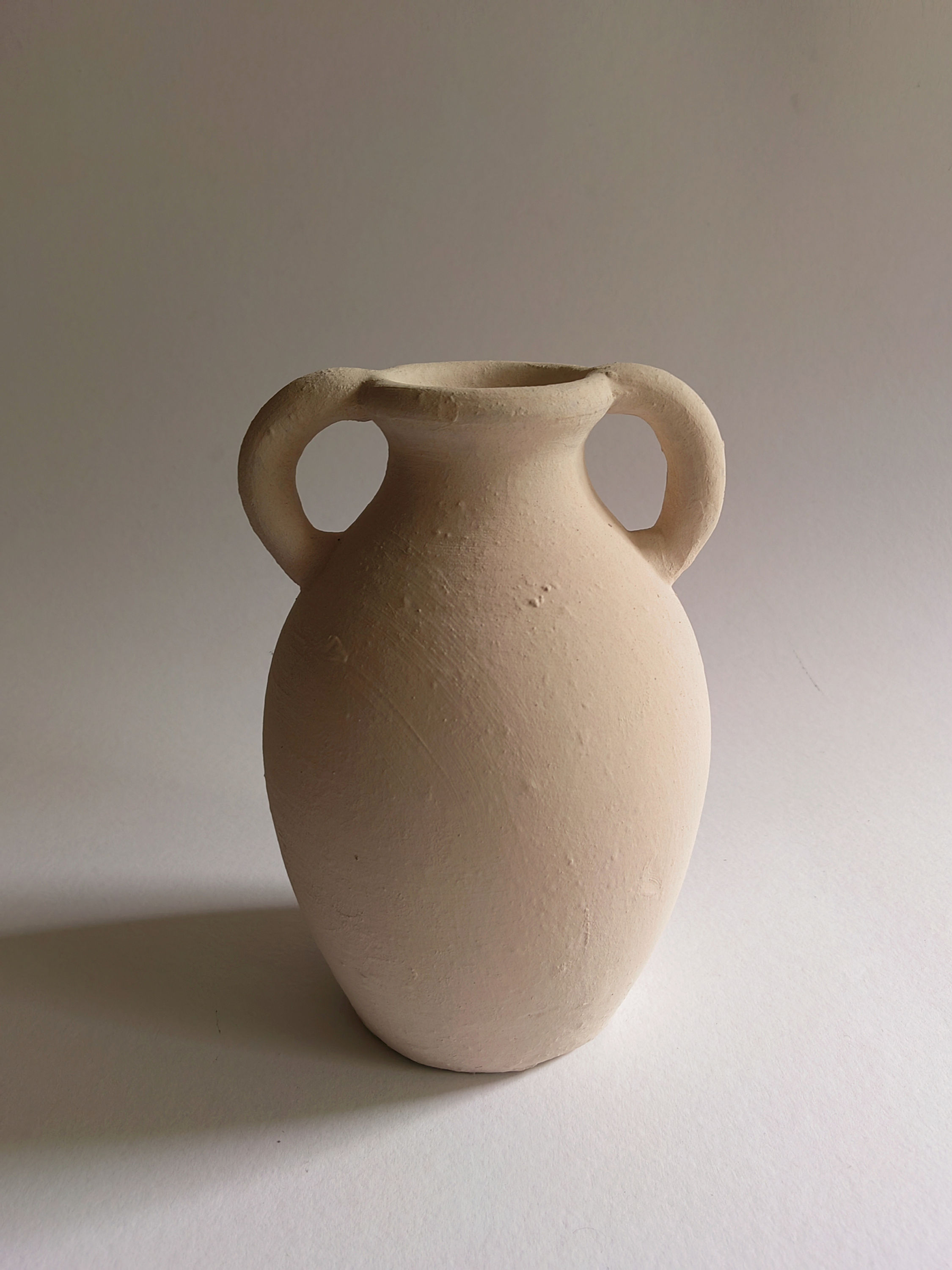 Aurelia Clay Vessel Ivory 9.5"H