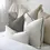 Thumbnail: Piped Linen Lumbar Pillow Cover (Set of 2)