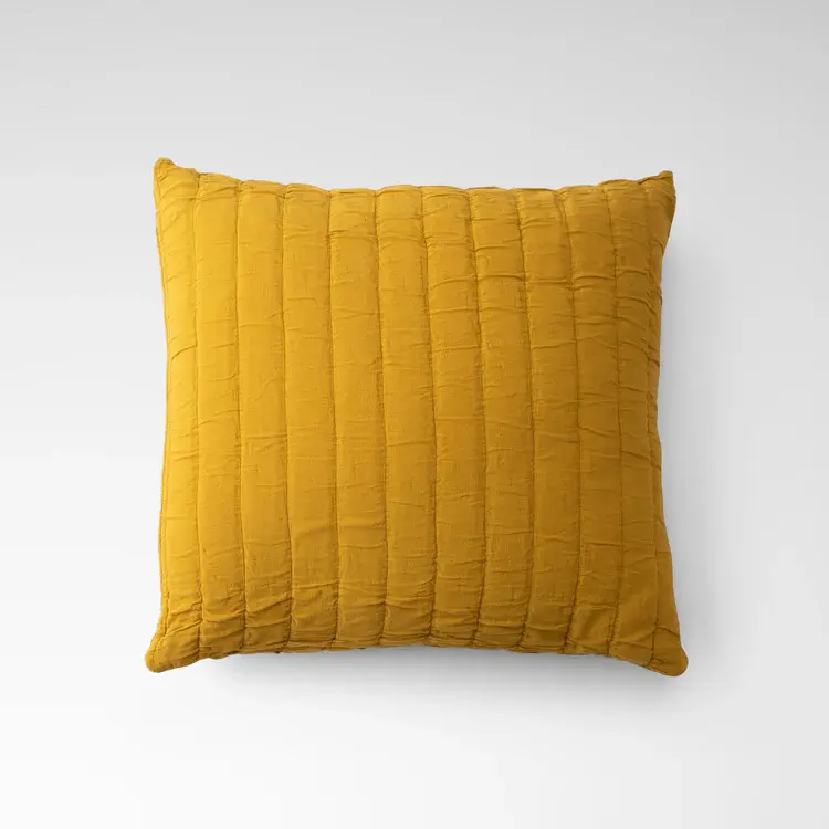 Thumbnail: Diana Linen Cotton Goldenrod Channeled Pillowcase