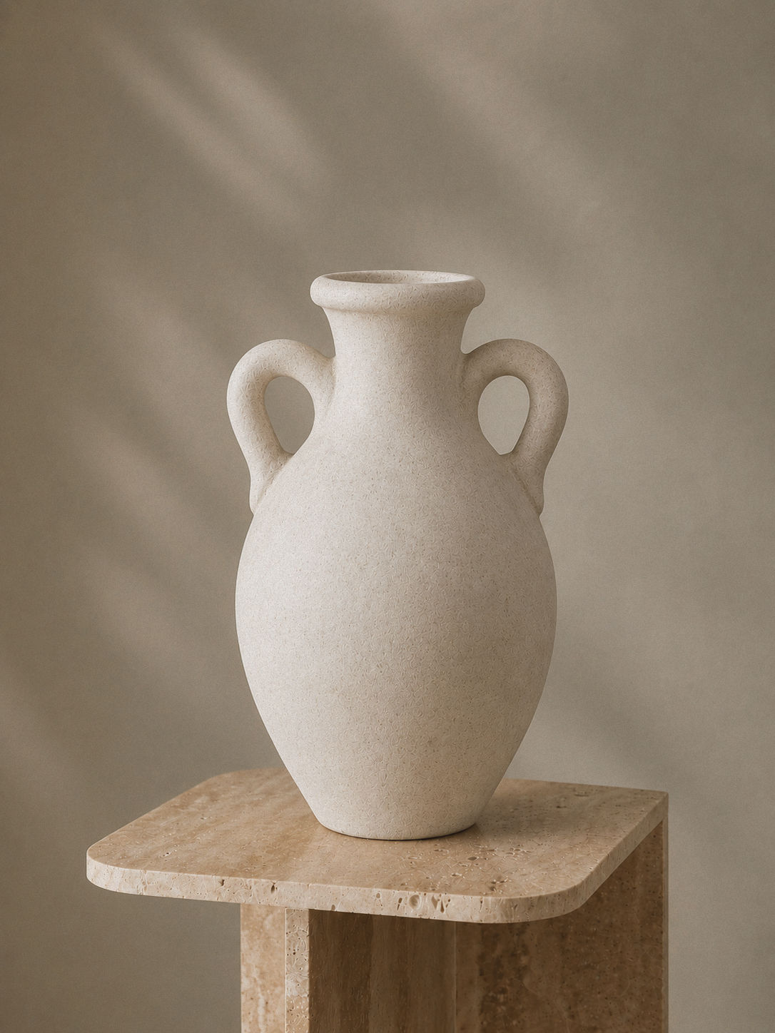 Kashvi Jar in Beige Blend 12.5" H x 6.5" D