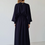 Thumbnail: Long caftan dress with kimono sleeves - black