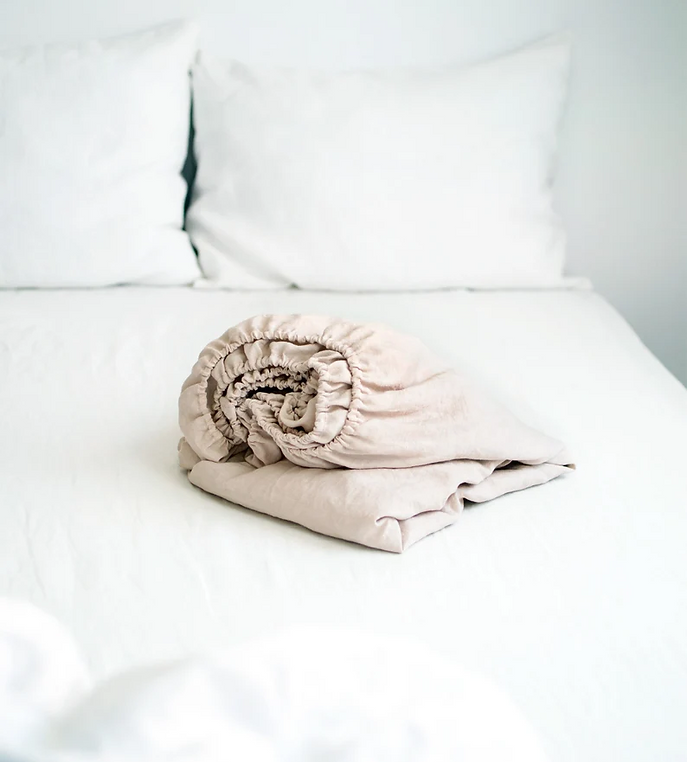 Thumbnail: Stonewashed Linen Cream Duvet Cover