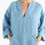 Thumbnail: Linen Kaftan Kalina Maxi - Blue