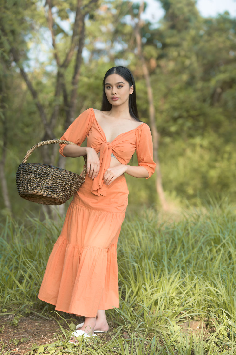 Thumbnail: HELLO LITA Top & Skirt Set (Choose Color)