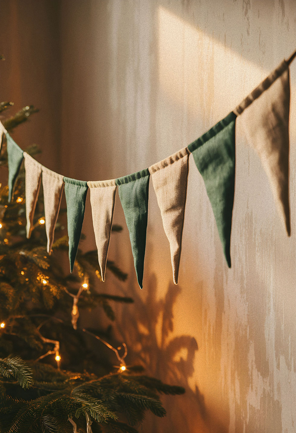 Linen Bunting Gingham Black (1.5 Meter)