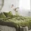 Thumbnail: Diana Linen Cotton Dark Moss Sheet Set