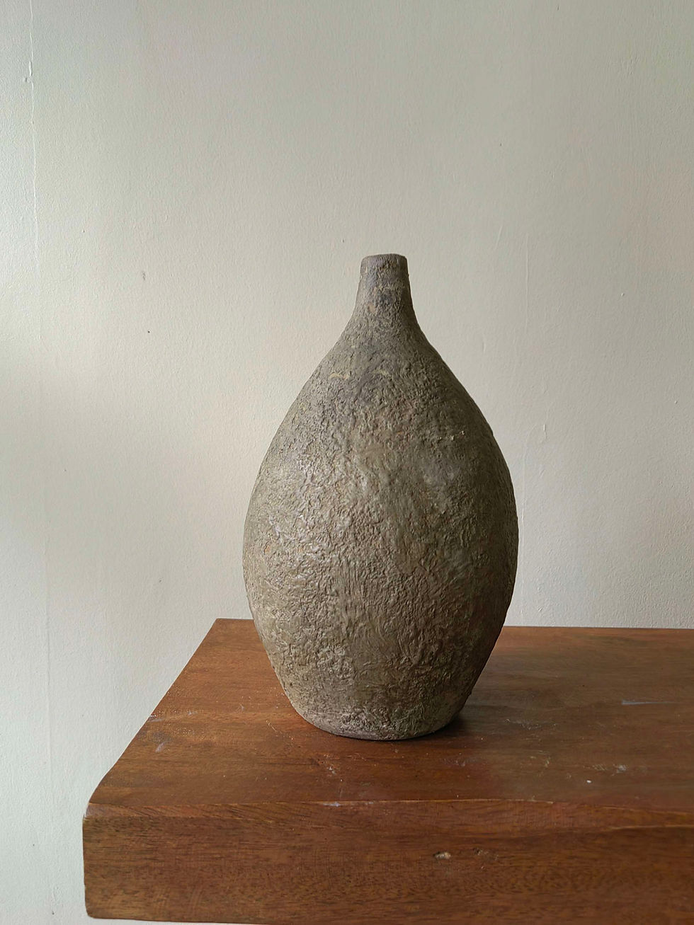 Thumbnail: Sania Taupe Clay Jar 8"H