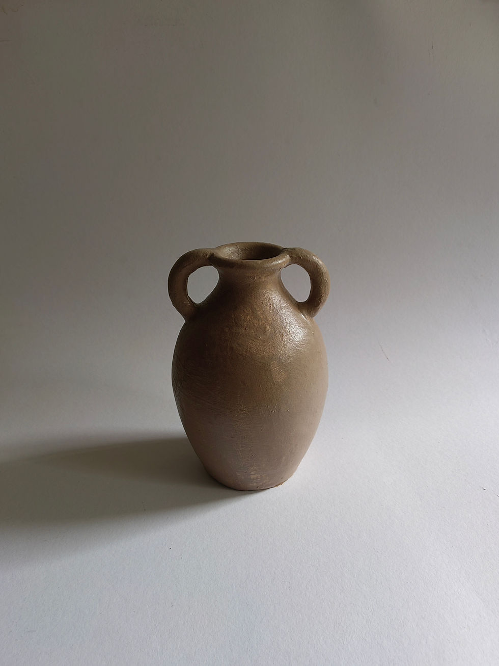 Thumbnail: Aurelia Clay Vessel Warm Taupe 9.5"H