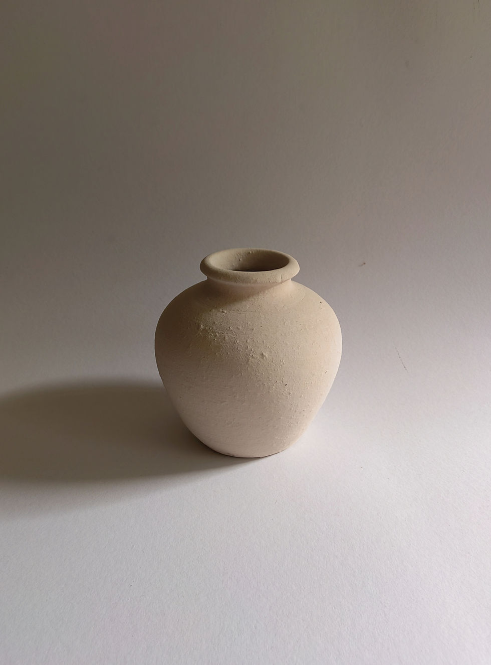 Thumbnail: Luna Clay Vessel Ivory 8"H