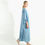 Thumbnail: Linen Kaftan Matilda Dress Blue
