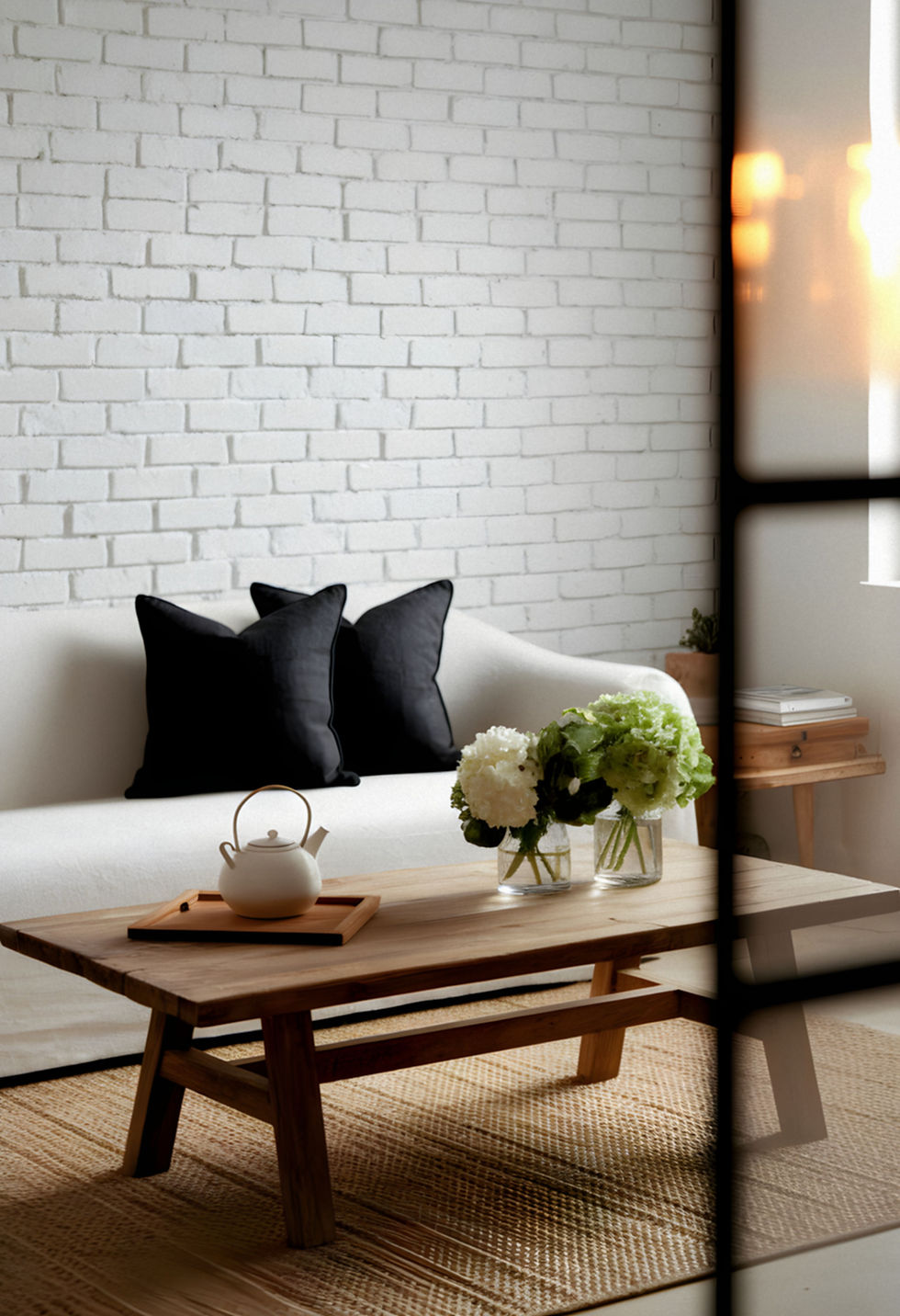 Thumbnail: Stonewashed Linen Cushion Cover Black - Set of 2