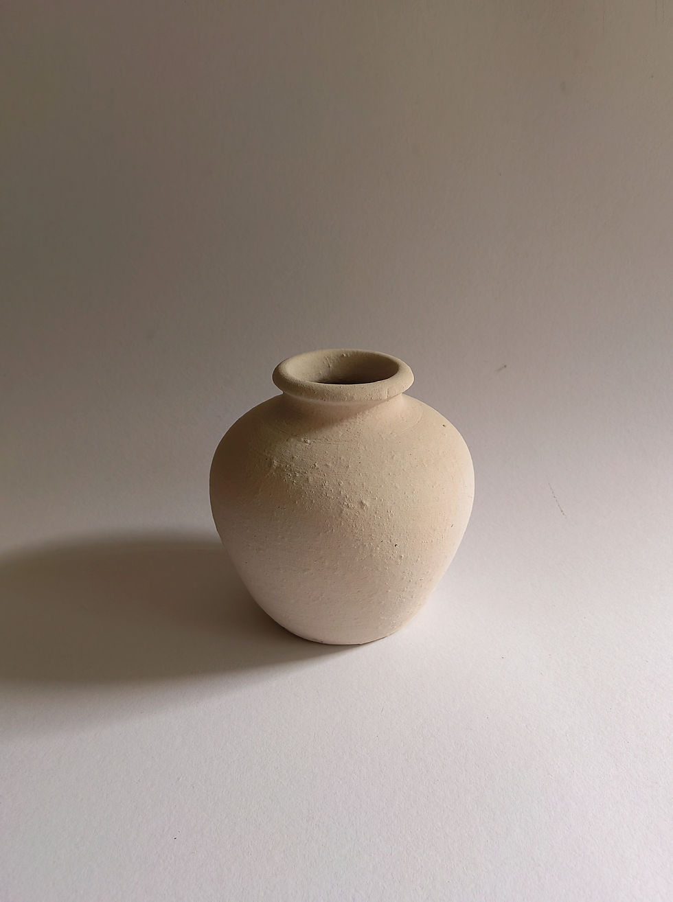 Thumbnail: Luna Clay Vessel Ivory 8"H