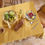 Thumbnail: Textured Linen Cotton Ruffled Tablecloth Mustard