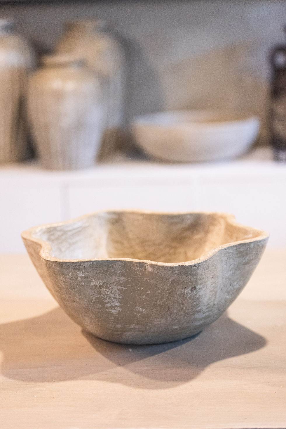Thumbnail: Concetta Bowl in Beige - D14” x H5.5”