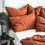 Thumbnail: Stonewashed Linen Terracotta Duvet Set