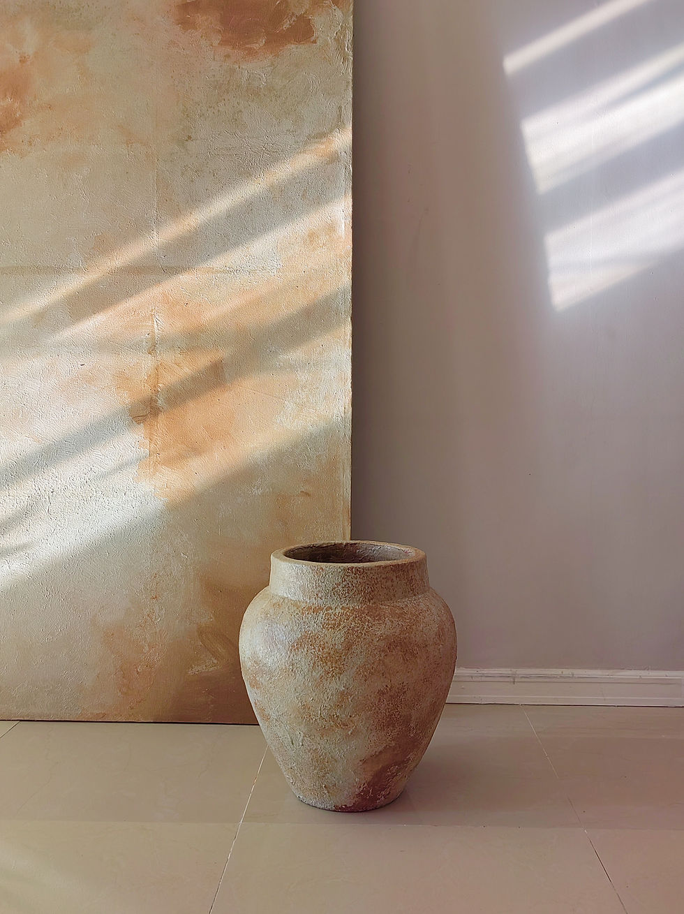 Thumbnail: Sierra Terracotta Floor Vessel Sunbaked Clay 20” H x 16” D